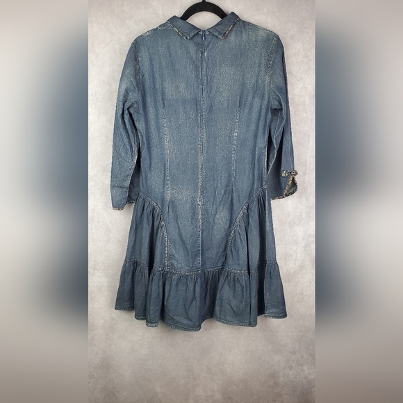 Elegant Blue Midi Dress - Picture 8 of 12